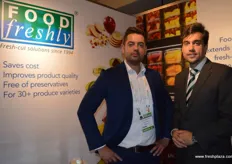 Benjamin Singh and Alberto Labrado, it was FoodFreshly's first time at the London Produce Show and they very happy with number and quality of visitors to the stand.