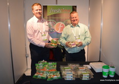 Bryan Welson and John Stokes at FreshTime who were promoting an new range of of products under the FreshTime brand.