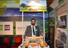 Jack Hamilton at Mash Direct with a great range of prepared vegetables most of which are grown on the family farm in Northern Ireland.