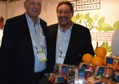 Mark Culley and Jerry Green at Poupart who launched a new brand of premium fruit at the show: Raven Hill.