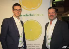 "Tom Robyn and Gerhard Loedolter from Wonderful Citrus and Pom Wonderful. Last year Wonderful Citrus added the famous 'Susie' lime brand to its portfolio. "Limes are not that well known in Europe and we want to change that", Gerhard said."