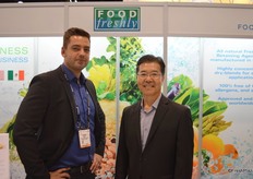 Benjamin Singh and Gordon Nobuto with Food Freshly.