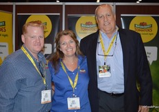 Chad Hirshey, Janine Meyer and Matt Volker with NatureSweet Tomatoes.