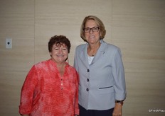 Marji Morrow and Jan DeLyser with the California Avocado Commission were walking the floor. Jan was also on the panel for Women in Produce.
