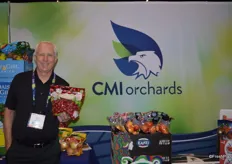 Steve Lutz with CMI Orchards shows a pouch bag with cherries. Production started last week and will be rocking this week.