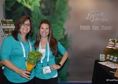 Suzette and Brittney Overgaag with Living Herbs.