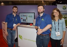 Adam Preslar, Patrick Flynn and Tanya Kondratyuk with Hazel Technologies, part of the FutureTEC zone.