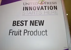 Starting with the category Best New Fruit Product: