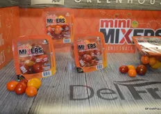 Mini Mixers® snacking tomatoes from Del Fresco. The new top seal packaging offers extra security features.
