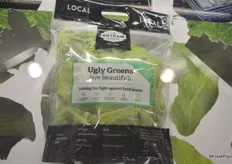 Ugly Greens from Gotham Greens. Grown locally and year-round in NYC and Chicago, Gotham Greens aims to reduce food waste that results from long-distance transportation. Ugly Greens are blemished during harvesting and packaging.