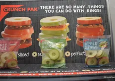 Crunch Pak has released a new wholesome snack - Apple Rings. Ready-to-eat and in a variety of options; sweet, tart and mixed. This product won an award in the category Best New Fruit Product.