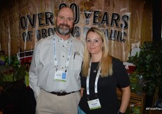 Bill Wynne and Amanda Stallcup with Pacific International Marketing.