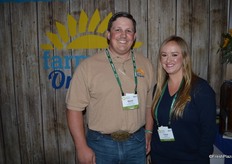 Kevin Wilkinson and Tricia Williams with Farm Day Organic, which is the organic line of vegetables of Green Giant.