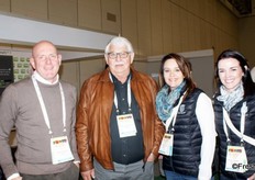 Jaco Oosthuizen (MD of the RSA Group), Nicolaas van der Merwe with Niekie van der Merwe and Zaan van der Merwe of Sonop Boerdery in Namibia.