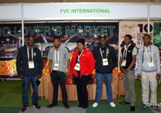 Mustapha Hashim, Awesome Rashid, Vanessa Plaatjies, Remember Mupfichana, Isaac Tsolanku, Ayrton Baartman and Azola Sibuta of Food Lover's Market.