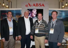 Francois Smit (ABSA), Hugo Lochner of Plaas Publishing, Loffie Brandt (ABSA) and Johan van der Watt (ABSA).
