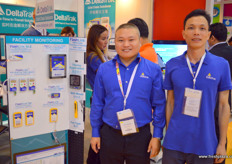 The team of DeltaTrak, a company that designs cold chain solutions, with Billy, the national sales manager in China, and Benny Ho.