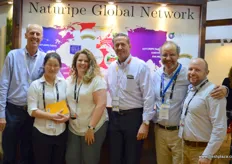 This year, Naturipe is celebrating it's 100th anniversary. Over the year, the company has build a global network, supplying blueberries all year around. The company has production in Canada, Peru and Chile. From left to right, the company's global management team: Clay Wittmeyer, Miri Liu, Carrieann Arias, Dwight Ferguson, CEO, Felipe Juillerat, the CCO of Hortifrut Chile, and David Smith of SVA.