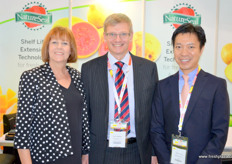 Karen Murphey, USA, Simon Matthews, UK and Joseph Leung, HK, of NatureSeal.