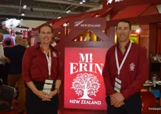 Vanessa Shoemark and Stuart Kilmister from Mt Erin were at the event for the first time, it is a small family apple growing business.