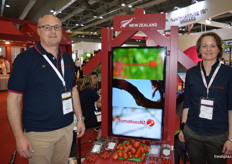 Simon Watson and Helen Barnes at Tomatoes NZ.