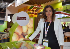 Jessica Donario at the Parmentine stand.