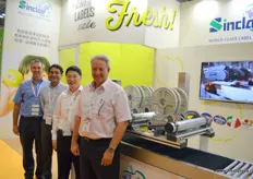 The team of Sinclair with second from right Jin Han, responsible for the companies sales and marketing in Mainland China.