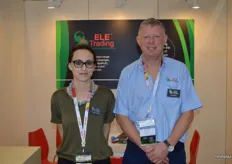 Angie Green and Gary Britz from Ele trading had a stand on the new look South African Pavilion.