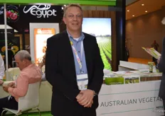 Kees Versteeg from Qualipac at the AusVeg stand.