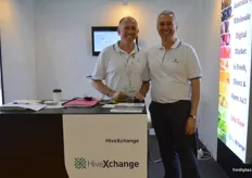 Gary Dickenson and Antonio Palanca from HivExchange. They have launched an online platform for Australian growers to sell on the Chinese market.