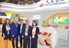 The international sales and sourcing team of Jiu Tai Agriculture. Second of right is Henry Wang, Director of international business.