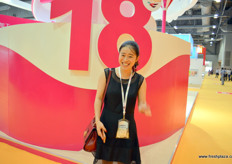 Tina Sun of Cydiance, developer and producer of logistics tracking and tracing devices.