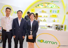 Gang Luo, to the left, is the vice general manager of Holemon. Holemon is a grower and exporter of chinese lemons and lemon products.