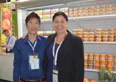 Sun Moon (Singapore) Business Development Manager Amy Teo with Jane Maclean of Bostock (New Zealand).