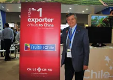Ronald Brown, Chairman of the Board, Chilean Fruit Exporters Association ASOEX. Very proud promoting that Chile is the number 1 exporter of fruits to China.