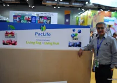 Felipe Vallejos Olvarria from PacLife, part of the Chilean stand.