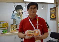 Jeff Jun, CEO, Top Fruit Co. Ltd. (South Korea); the company has started exporting fruits to Jakarta, Indonesia.