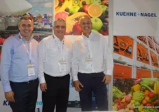 From Kuehne + Nagel: Director of Reefer & Perishables Phil Abraham with Senior VP Seafreight Frank Ganse and VP Global Reefer Sales Development Robert Mant.