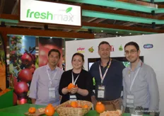 The Freshmax (Australia) team: Jacky Qin, Export Manager Patricia Bowlby, General Manager Will Snell and Export Assistant Manager Pasquale Demaria.