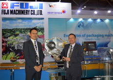 Regional Manager Morito Ito with Director Nobuyuki Hayashi of Fuji Machinery (Japan)