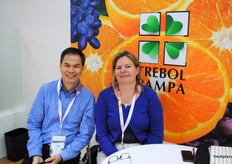 Argentinian citrus producer Trebol Pampa was represented by Alfred Ho and Patricia Roux.