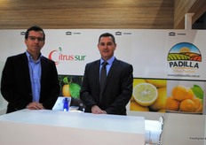 Ignacio Schatz the managing director with the Asia general manager Nicolas Rabinovich from CitrusSur, Argentina