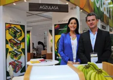 Marianela Ubilla and Ignacio Lamas from Agzulasa Ecuador, trying to diversify with red bananas, baby bananas and as well export of plantains.