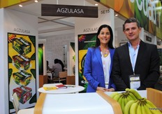 Marianela Ubilla and Ignacio Lamas from Agzulasa Ecuador, trying to diversify with red bananas, baby bananas and as well export of plantains.