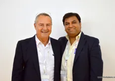 Marketing Director David Levin with CEO Priyatham V of Sam Agritech (India).