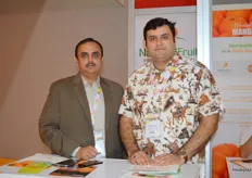 Director Shoaib Ahmad of National Fruit Processing with Director Shahid Sultan of Kinnow Grading & Waxing Plant (Pakistan)