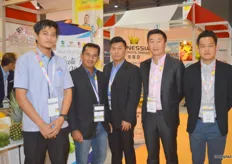 Also present, exhibitors from Malaysia with Wahid Haji (second left) of FAMA; FAMA, an organization that promotes Malaysian fresh produce worldwide.