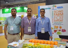 The men of Techno Farm: Chairman Hamada Elomda; Marketing Manager Hesham Ebaid and Sales Manager Ahmed Shalaby (Egypt).