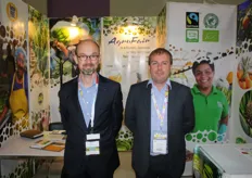 "Hans-Willem van der Waal and Geert Demeyere of AgroFair. Since this year, AgroFair has been working with bananas from Nicaragua. China has not shown much interest in Fairtrade bananas, but other Asian markets have, including Japan. "There are some phytosanitary obstacles, but not so great that we cannot overcome them."