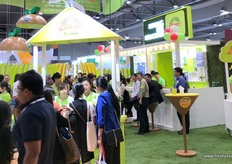 Large interest from the crowds for Zespri’s international kiwifruit.